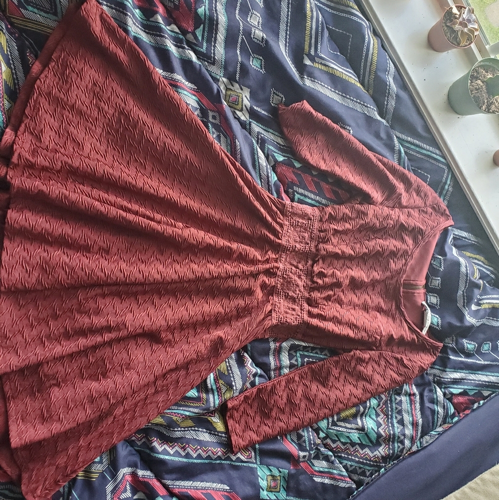 Burgundy Cocktail Dress